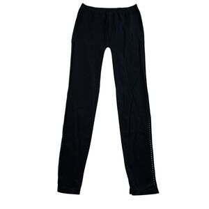 Y2K Miley Cyrus Max Azria Jrs L Skinny Leggings Cutout Detail Black Twee Punk